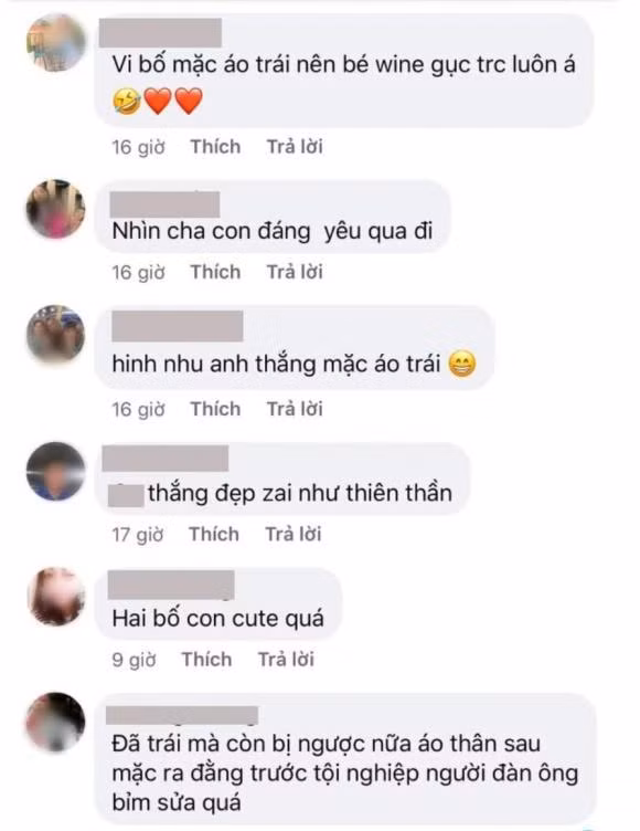 Netizen còn hùa nhau trêu "ông bố bỉm sữa" cực hài hước.
