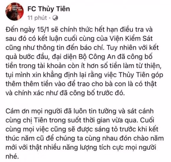 FC Thuy Tien len tieng khi Bo cong an cong bo ket qua dieu tra-Hinh-3