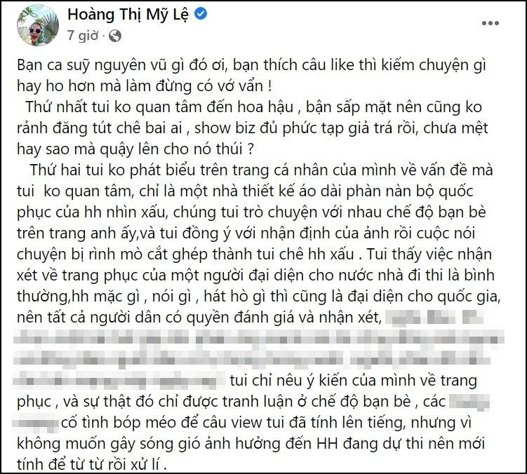 My Le vo mat nguoc Nguyen Vu: 