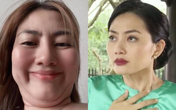 Tương tự Sam là diễn viên Ngọc Lan khi tăng cân lộ nọng cằm "siêu to khổng lồ" mùa dịch, quả nhiên "ngải heo" nào có chừa chị ra!
