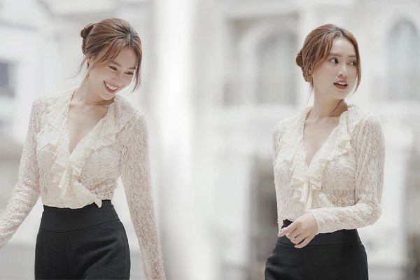 Bóng hồng “Chơi là chạy” nữ tính và dịu dàng trong những bộ đồ tối giản.