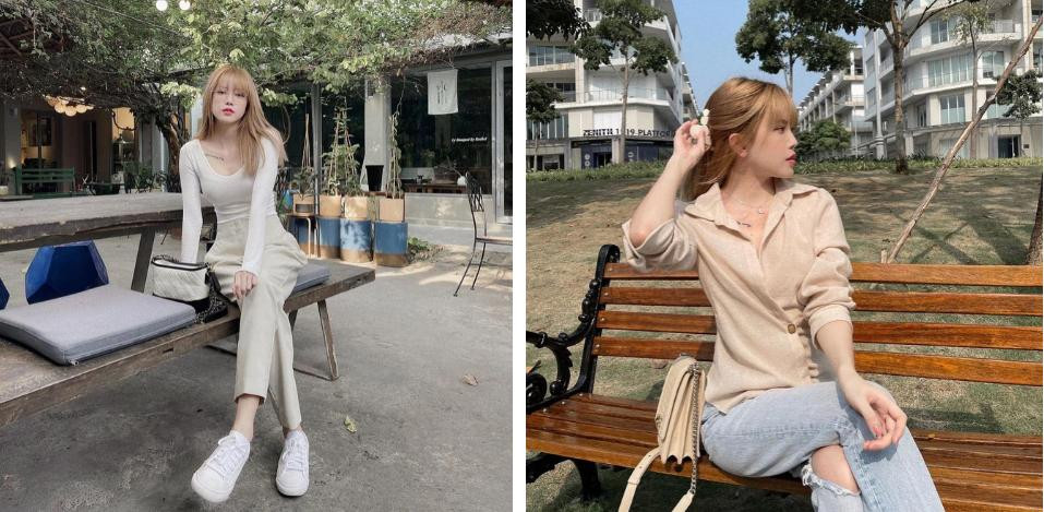 Thời điểm ấy cô bỏ luôn thói quen hở bạo thường thấy, tủ đồ như đảo ngược khi chỉ toàn váy vóc bánh bèo, họa tiết hoa lá thay vì đồ ôm sát, khoét hở khiến nhiều người "nhung nhớ".