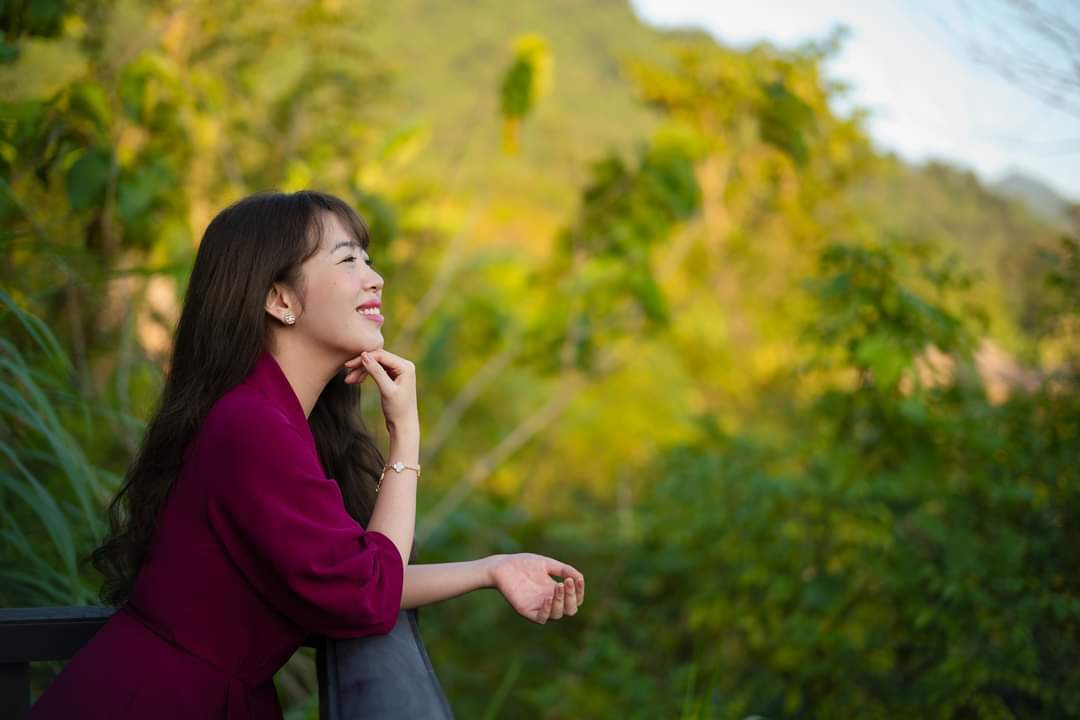 MC Diệp Chi tự thưởng cho mình những ngày nghỉ cuối tuần thảnh thơi.