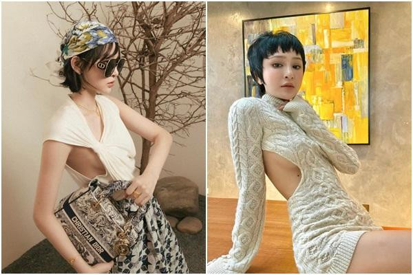 Màn "nửa kín nửa hở" của nữ ca sĩ họ Hồ ngay lập tức lôi kéo sự chú ý của netizen. Đặc biệt, người ta còn soi ngay nốt ruồi đậm nét nằm ở chân ngực cô, quên luôn cả việc khen lối thiết kế thú vị của chiếc váy. 2 lần diện đồ lộ chân ngực của Hiền Hồ, cùng 1 góc máy bên phải, chỉ khác chiếc nốt ruồi nhỏ xinh đã... "mất hút" không rõ lý do.