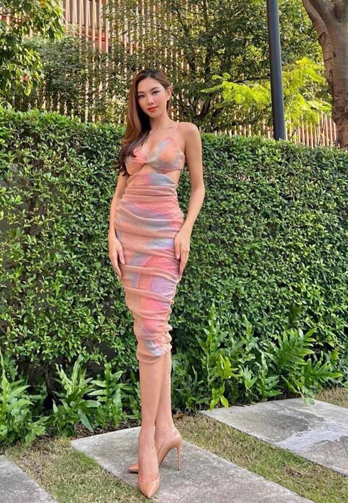 Thùy Tiên được khen ăn mặc đẹp sau khi đăng quang Hoa hậu Hòa bình Thế giới.