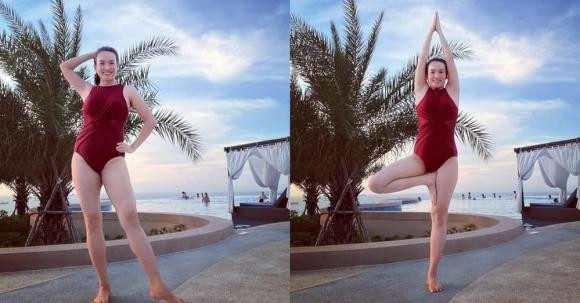 Cô khiến ai cũng xuýt xoa trầm trồ khi khoe làn da trắng mịn với những đường nét thanh tú, trẻ trung trên khuôn mặt vô cùng cuốn hút.