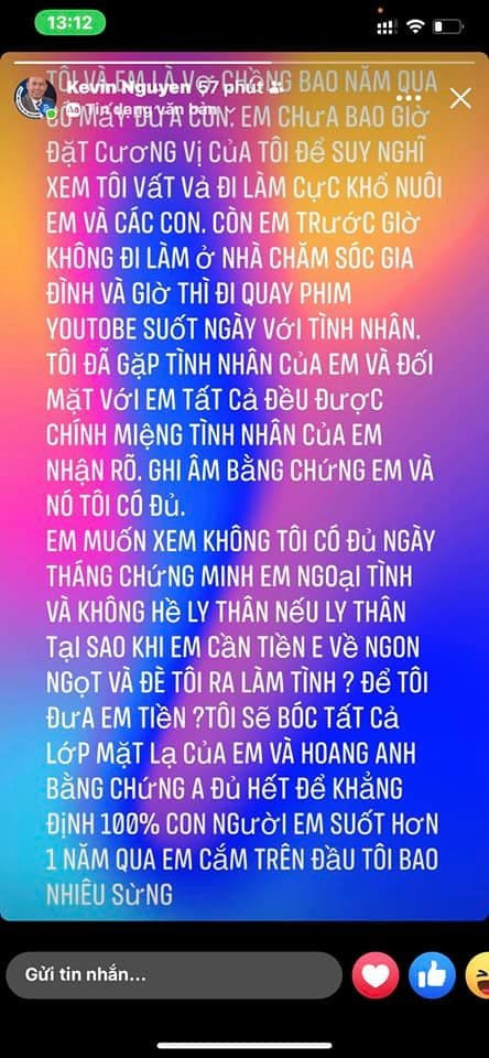 Hoang Anh bi chong cua Tham Bebe to ngoai tinh, moi tien vo minh