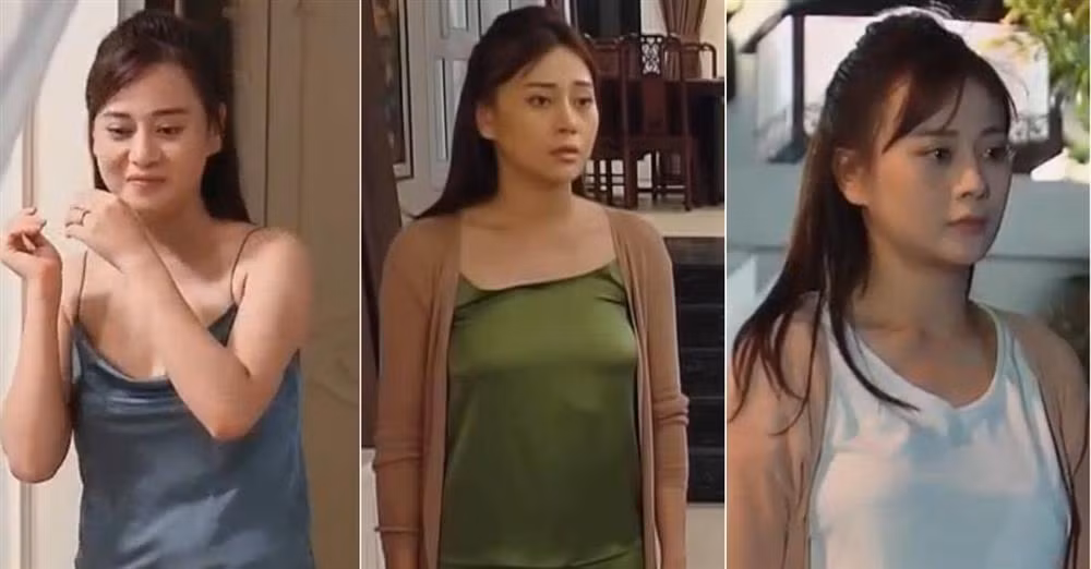 Việc lên cân cũng khiến cô mặc trang phục không được đẹp mắt khi lên phim.