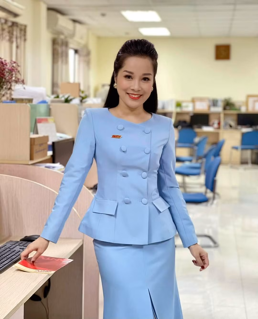MC Minh Hương xinh đẹp rạng ngời.