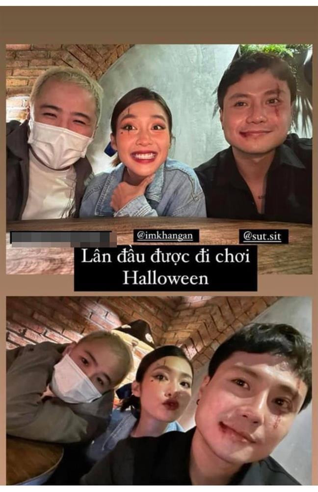 Hint mới này không phải không có cơ sở, vì đồng thời, fan đã phát hiện Khả Ngân dùng đúng "tạo hình" này đi chơi Halloween với Thanh Sơn. Dù không đăng tải trên MXH nhưng các fan vẫn "đào" ra được hình ảnh cặp đôi đi chơi chung thân mật và chụp hình cùng một người bạn.