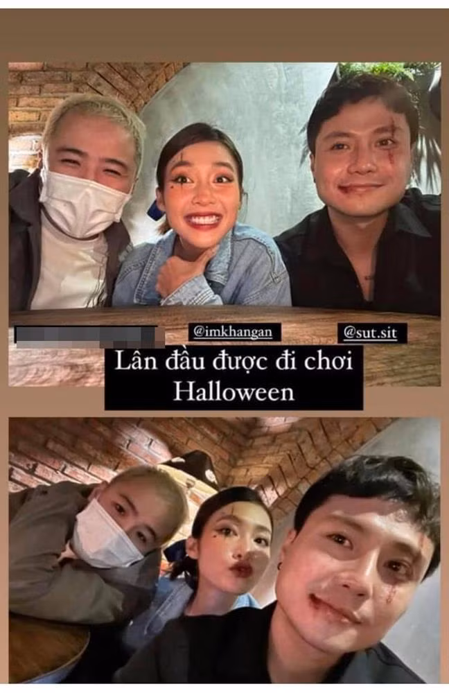 Hint mới này không phải không có cơ sở, vì đồng thời, fan đã phát hiện Khả Ngân dùng đúng "tạo hình" này đi chơi Halloween với Thanh Sơn. Dù không đăng tải trên MXH nhưng các fan vẫn "đào" ra được hình ảnh cặp đôi đi chơi chung thân mật và chụp hình cùng một người bạn.