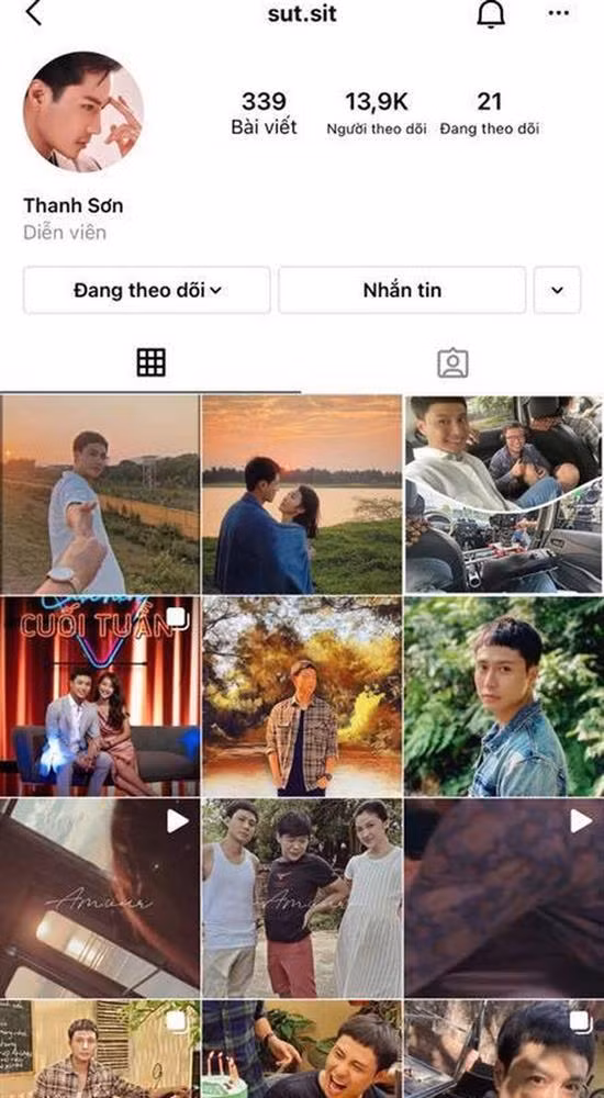 Ngoài hint đồ đôi, Khả Ngân còn là cô gái duy nhất Thanh Sơn theo dõi trên mạng xã hội.