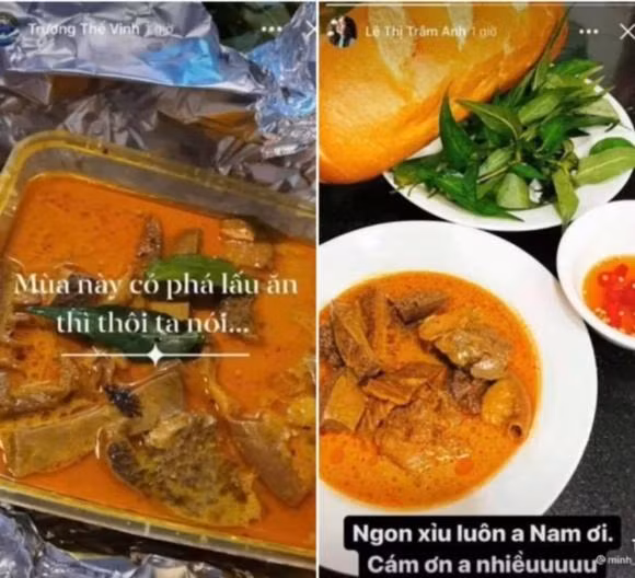 Ăn cùng một món ăn ở cùng thời điểm nữa nè.