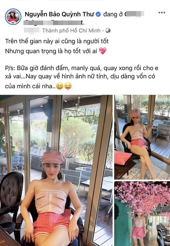 br/> Thời gian gần đây, Quỳnh Thư vụt sáng trở thành cái tên hot đình đám cõi mạng khi vướng vào ồn ào tình ái, mang danh là "người thứ ba" phá vỡ hạnh phúc gia đình của Diệp Lâm Anh và thiếu gia Đức Phạm. Không phủ định hay xác nhận, bạn thân của Ngọc Trinh chỉ chia sẻ bâng quơ: "Những ngày qua thật sự rất rất rất bận không có thời gian để ngủ luôn chứ đừng nói đến cho việc giải thích hay hơn thua. Và chuyện như thế nào hồi sau sẽ rõ. Hãy kiên nhẫn đợi nhé!". Mới đây, chân dài này bất ngờ có động thái mới gây chú ý khi chia sẻ loạt ảnh "tái xuất" đầy khác lạ.