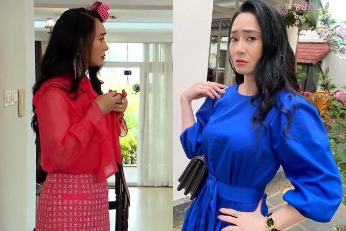 Trái ngược với con dâu Nam (Phương Oanh) suốt ngày bị chê lên chê xuống, Quách Thu Phương được nhiều khán giả khen ngợi đã có sự đầu tư chỉn chu trong khoản tạo hình ở "Hương Vị Tình Thân". Nếu như trong phim, "bà Xuân" Quách Thu Phương luôn xuất hiện với hình ảnh sang trọng, xúng xính đủ kiểu váy áo sành điệu thì ngoài đời, lối ăn mặc của nữ diễn viên U50 cũng trẻ trung và đẹp mắt không kém.