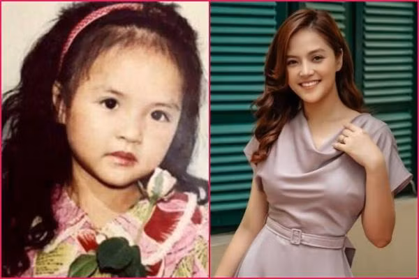 Thu Quỳnh điệu đà từ bé.