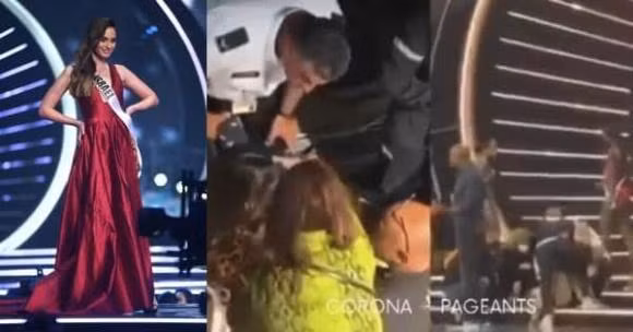 Nguoi dep nuoc chu nha ngat xiu ngay them chung ket Miss Universe 2021