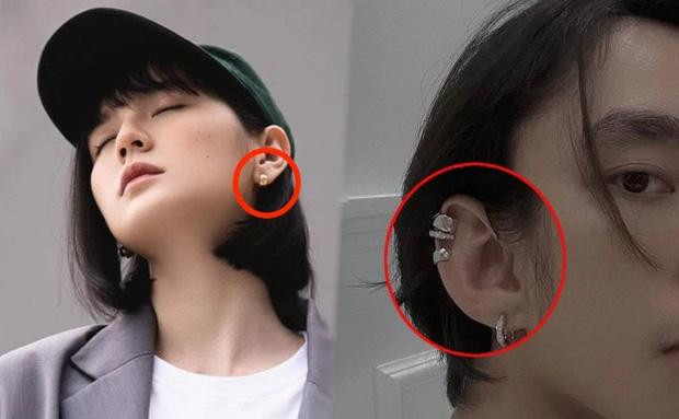 Chiếc khuyên Chanel nhỏ xinh có giá 87 triệu/1 đôi được cả hai lăng-xê nhiệt tình.