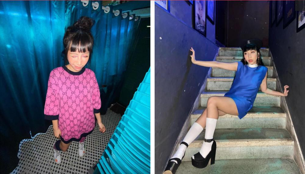 Không chỉ là ảnh chụp thời trang mà ngay cả streetstyle ngoài đời, Mỹ Anh đều thể hiện mình là cô nàng phá cách. Phong cách của cô nàng không theo một quy luật hay một style nhất định nào khác.