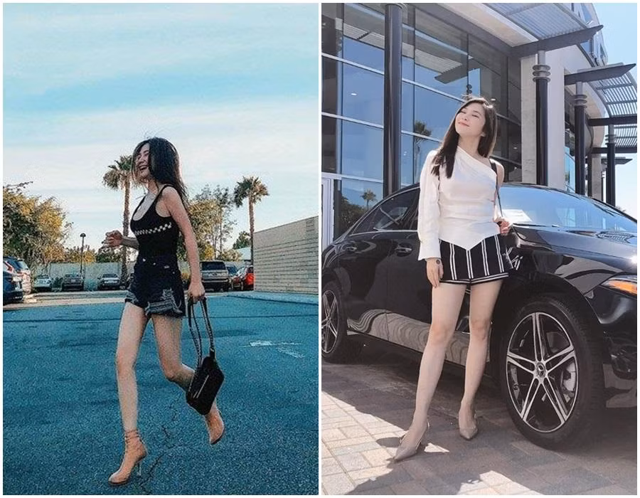 Mix trang phục phù hợp, biết chọn điểm nhấn đã giúp vóc dáng Hương Tràm trở nên thanh thoát, cao ráo hơn rất nhiều.