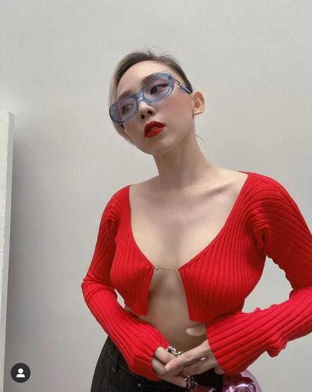 Trước đó, Tóc Tiên cũng từng thiêu đốt mạng xã hội với mốt không nội y.