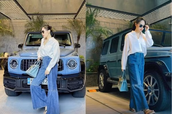 Đời thường, chân dài chuộng mặc những bộ cánh rộng rãi, thoải mái có phần che đi vóc dáng.