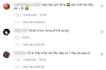 Dù bất chấp sức khỏe nhưng chẳng ai quan tâm đến Ngọc Trinh mà chỉ quan tâm đến đôi chân dài miên man một cách vô lý của người giúp việc.