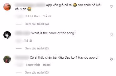 Dù bất chấp sức khỏe nhưng chẳng ai quan tâm đến Ngọc Trinh mà chỉ quan tâm đến đôi chân dài miên man một cách vô lý của người giúp việc.