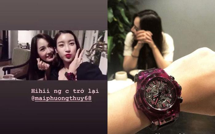 Còn nhớ, vào dịp sinh nhật của Hoa hậu Đỗ Mỹ Linh, đích thân Mai Phương Thúy đã đến dự và dành tặng chiếc đồng hồ siêu đắt đỏ. Được biết, món phụ kiện này là phiên bản giới hạn, trên toàn thế giới chỉ có khoảng 200 cái và có giá tận gần 2 tỷ đồng.