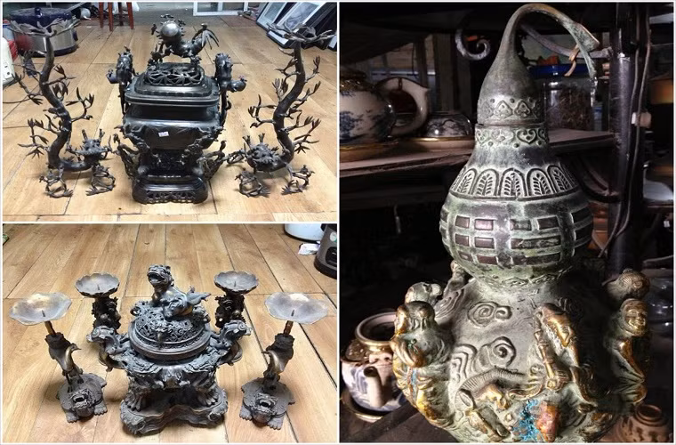  ...có giá từ 1,5 - 3 triệu cho mỗi sản phẩm. Anh Minh Tú (công ty điện lạnh Thăng Long): "Tôi thích chơi đồ giả cổ, đến đây cũng mua được vài món, giá có "mềm" hơn một chút so với thị trường. Tuy nhiên xưởng trưng bày rộng quá, mỗi lần tìm đồ cũng mỏi mắt".