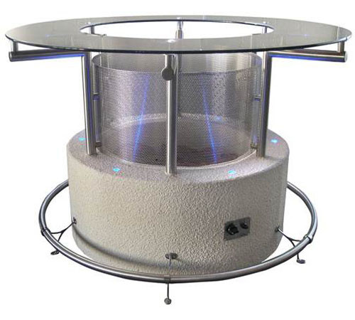 Cal Flame G5000 là lò sưởi tích hợp bàn cocktail. Đây là sản phẩm dành cho những người muốn thưởng thức đồ uống trong lúc quây quần ấm áp. Mặt bàn được làm bằng kính công nghiệp. Hệ thống sưởi đặt chính giữa trung tâm, tỏa hơi ấm ra mọi vị trí ngồi. Cal Flame G5000 có thể là lựa chọn lý tưởng cho những bữa tiệc của chủ nhân. Hiện lò sưởi này có giá khoảng 6.900 USD.