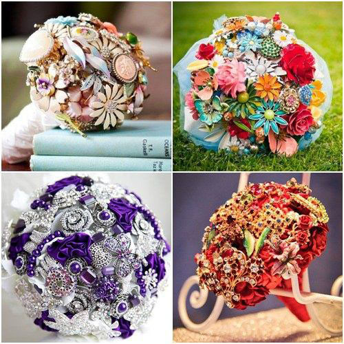 Một số mẫu hoa được biến tấu với chất liệu kim loại rẻ để phù hợp với túi tiền của khách hàng.