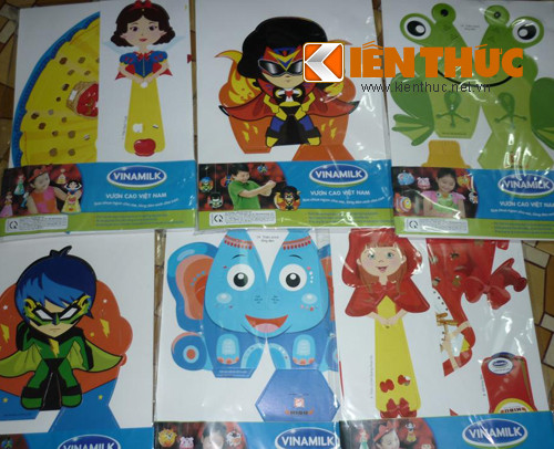 Hình đèn lồng bắt mắt của Vinamilk.