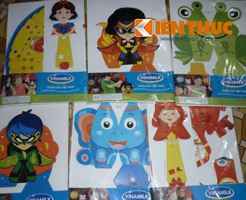 Hình đèn lồng bắt mắt của Vinamilk.