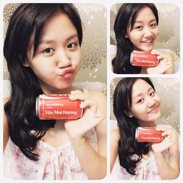 Trào lưu tự sướng với lon Coca-cola thu hút giới trẻ.