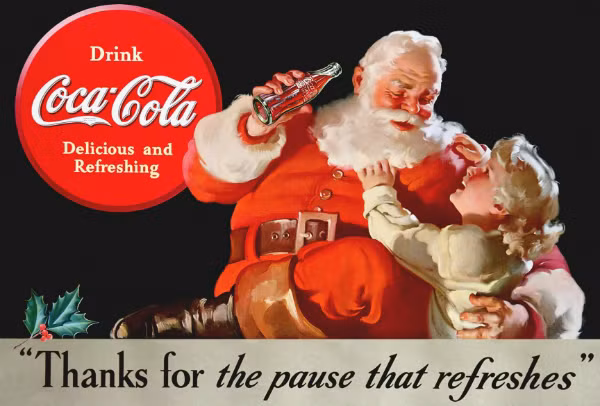 Coca-Cola tạo ra hình ảnh một ông già Noel hiện đại. Trong một bức hình quảng cáo của Coca-Cola, ông già Noel xuất hiện trong bộ dạng là một người béo, râu trắng, đang chuẩn bị uống Coca. Nhiều người cho rằng, đó là ông già Noel hiện đại. Tuy nhiên, hình ảnh thông thường của ông già Noel bắt đầu xuất hiện trong các quảng cáo khác từ đầu năm 1906.
