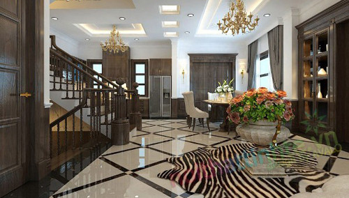 Nội thất thiết kế cho biệt thự Vinhomes RiverSide Hoa Anh Đào.