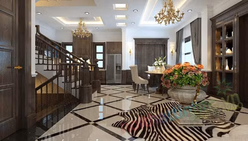 Nội thất thiết kế cho biệt thự Vinhomes RiverSide Hoa Anh Đào.