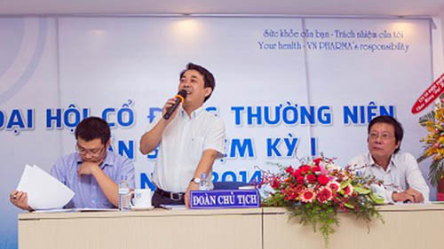 Tại Đại hội đồng cổ đông lần 3 nhiệm kỳ 1 năm 2014 tổ chức 5/7/2014, Công ty VN Pharma công bố năm 2013 doanh thu bán hàng hợp nhất đạt 971 tỷ đồng và dự kiến kết quả kinh doanh năm 2014 doanh thu bán hàng sẽ đạt 1.077 tỷ đồng.