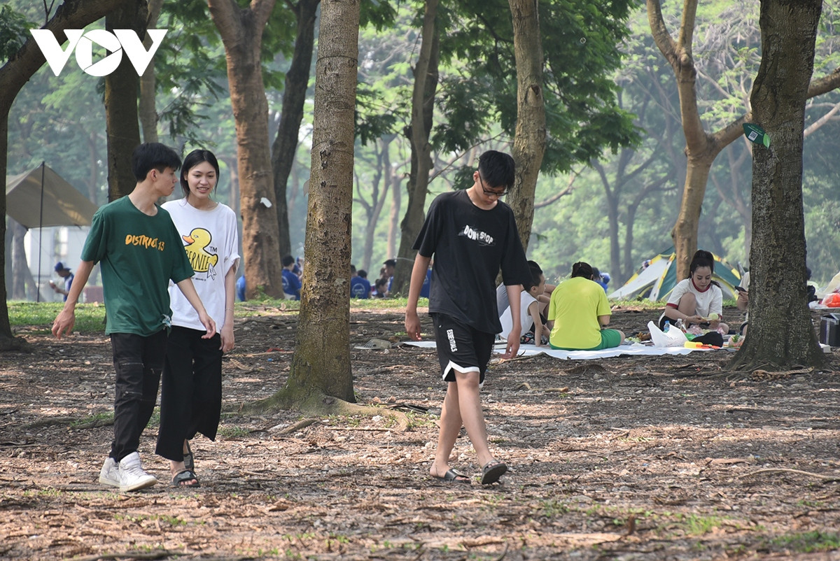 Dạo bộ dưới tán cây xanh mát.