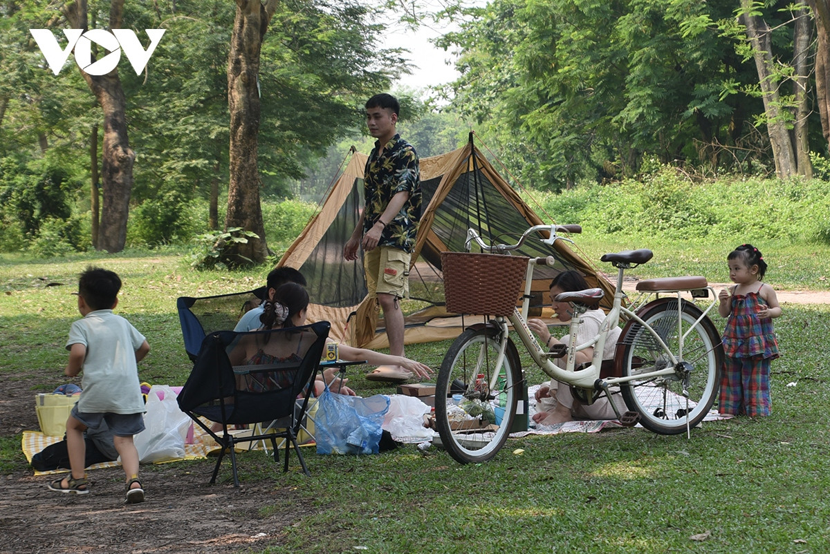 Không gian yên bình được bao bọc bởi cỏ cây xanh rì.