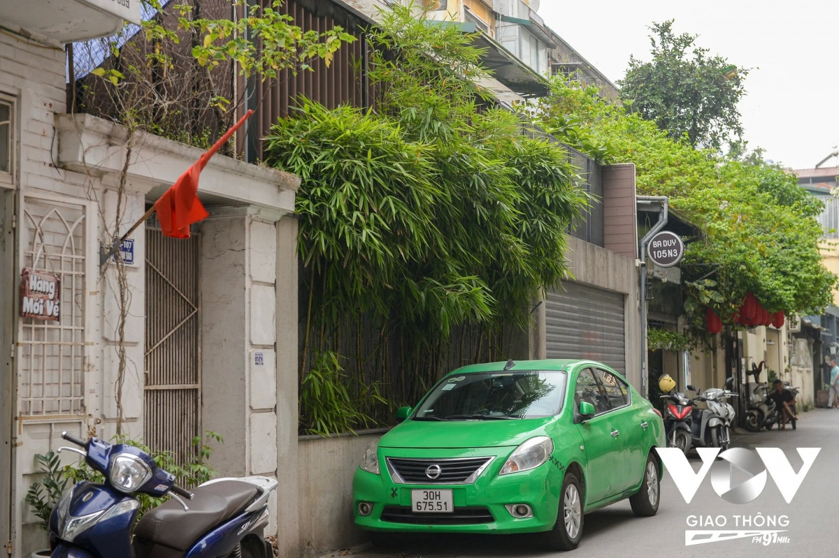 Ở trong ngõ các nhà cũng trồng cho mình các loại cây để lấy mát.