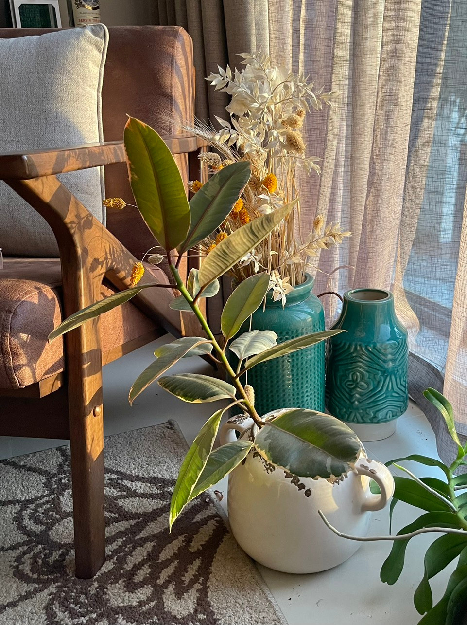 Amandine dành phần lớn thời gian sinh hoạt trong phòng khách nên thích không gian trong phòng đem tới cảm giác ấm cúng. Tới bây giờ những ngôi nhà mà cô sống luôn có một vài chậu cây bên cửa sổ, một kệ sách nhỏ trong góc, một bàn trà thấp với bình hoa ở trên và vài cái gối mềm để trên sofa. '