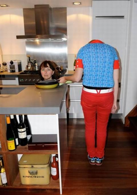 Trông thì có vẻ đơn giản, nhưng thực tế để che được chiếc đầu một cách kín kẽ cũng không phải là việc dễ làm.