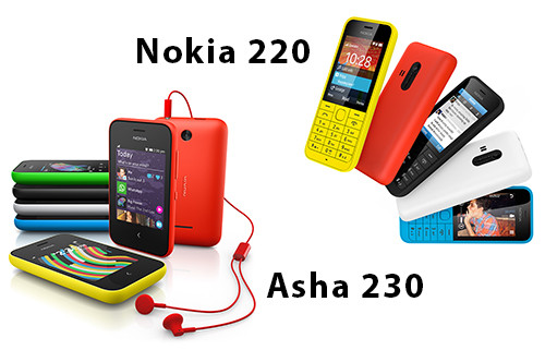 Tiếp tục bước tiến vững chãi của dòng smartphone chạy Android, Nokia còn mang đến bữa tiệc hai chiếc smartphone phổ thông mới đó là Nokia 220 và Asha 230. Nokia 220 có giá khoảng 0,85 triệu đồng, được trang bị màn hình 2,4" cùng khả năng kết nối Internet (2G). Asha 230 có thiết kế khá giống các máy Asha 501 và 503 với giao diện Flastlane với giá bán 1,3 triệu đồng, được mệnh danh là thiết bị rẻ nhất có màn hình cảm ứng.