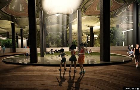 Lowline - Thành phố New York: Các nhà nghệ thuật đã bắt đầu ý tưởng xây dựng trạm xe dưới lòng đất thành một công viên nước nghệ thuật lộng lẫy, dùng bằng năng lượng mặt trời với các bảng điều khiển chiếu sáng. Công viên này ước tính trị giá 55 triệu USD.