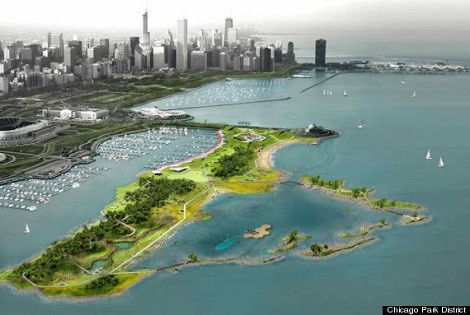 Đảo Northerly – Chicago: Đảo Northerly nằm cạnh bờ biển của trung tâm thành phố Chicago. Trong 20-30 năm tới, đảo Northerly sẽ được xây dựng theo mục đích giảm thiểu tác động của tự nhiên. Công viên được tạo nên từ năng lượng sóng và năng lượng địa nhiệt, bao gồm các vùng đất mặn ngập nước và các rạn san hô, cung cấp một khu bảo tồn mới cho các loài chim và cá.