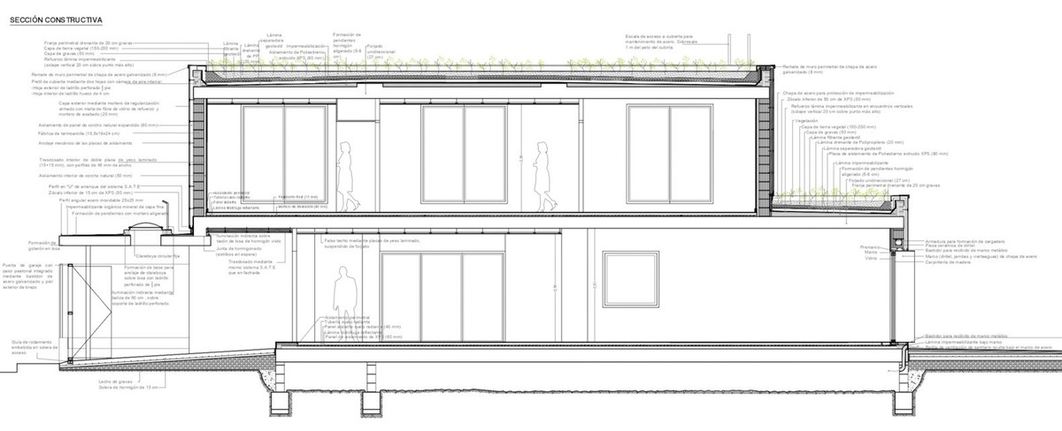 Để giảm nhiệt cho ngôi nhà vào mùa hè, KTS ứng dụng “Hiệu ứng bình đất nung” bằng cách lấy nước mưa từ mái nhà, tưới nhỏ giọt lên sân thượng.