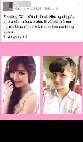 Một số nữ sinh lại "tự sướng", so sánh sắc đẹp với các sao, người nổi tiếng vì nhận thấy những cơ sở có sẵn. Như trường hợp của nữ sinh có tên L.P, cô nàng từng tự nhận mình là bản sao của ca sĩ Bích Phương và cũng gây nên nhiều tranh cãi trên mạng. Tuy nhiên, sau đó, L.P đã đính chính lại rằng status "tự sướng" trên trang cá nhân của cô chỉ là một trò trêu đùa của bạn bè.