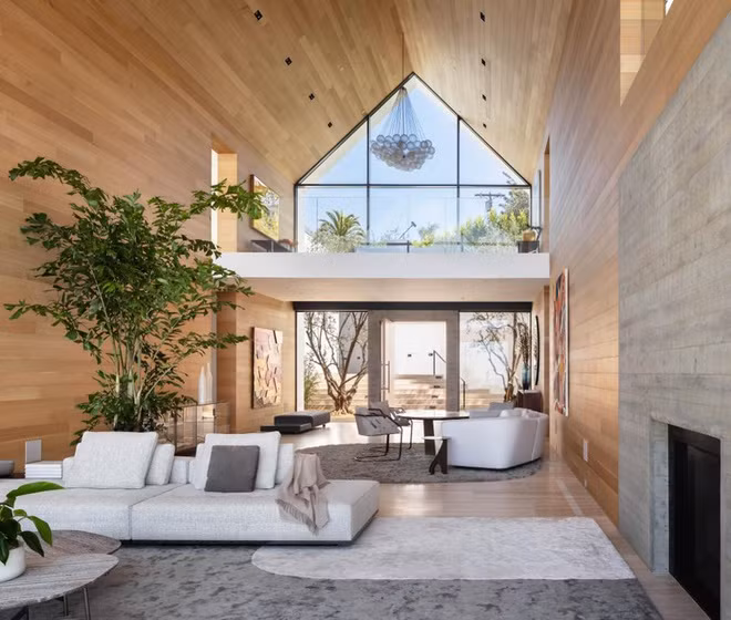 Forest Knoll được chế tác từ vật liệu hữu cơ (gỗ, bê tông và đá). Ảnh: Mike Kelley.